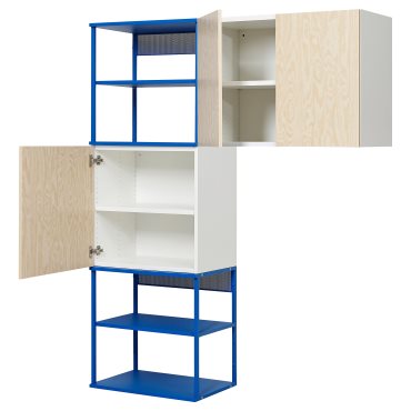 PLATSA, σύνθεση ανοιχτής αποθήκευσης με 3 πόρτες, 140x42x182 cm, 095.229.10