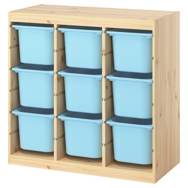 TROFAST, storage combination room divider with boxes, 93x44x91 cm, 096.125.76