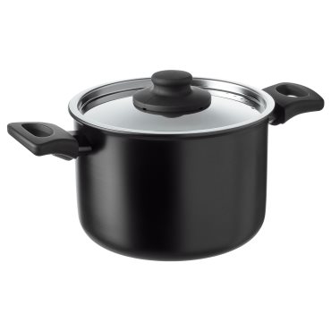 HEMLAGAD, pot with lid, 3 l, 104.622.03