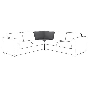 VIMLE, κάλυμμα για γωνιακή μονάδα, 104.961.18