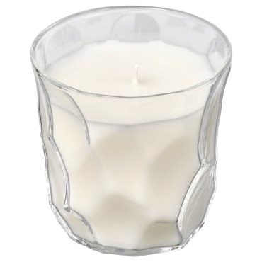 BASTUA, scented candle in glass/Rhubarb elderflower, 35 hr, 105.426.05