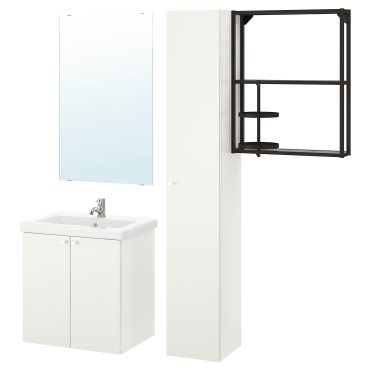 ENHET/TVALLEN, bathroom furniture, set of 13, 193.383.32