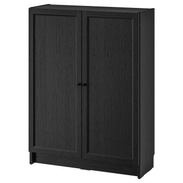 BILLY/OXBERG, bookcase with doors, 80x30x106 cm, 194.832.77