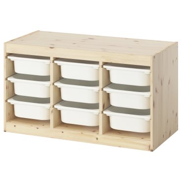 TROFAST, storage combination with boxes, 93x44x52 cm, 195.747.34