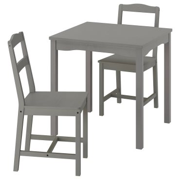 HAUGA/HAUGA, table and 2 chairs, 74x74 cm, 195.749.08