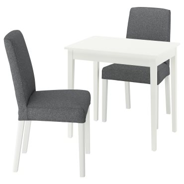 NÄSINGE/BERGMUN, table and 2 chairs, 80x60 cm, 195.969.34