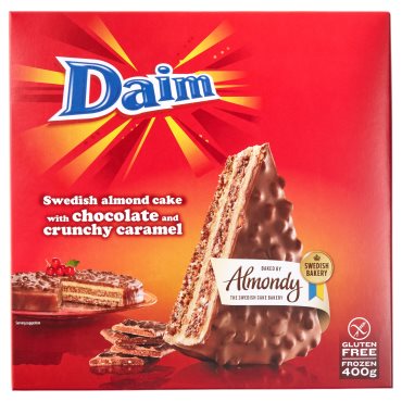 DAIM, almond cake chocolate and crunch, 400 g, 203.476.27