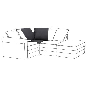 GRÖNLID, cover for corner section, 203.986.88