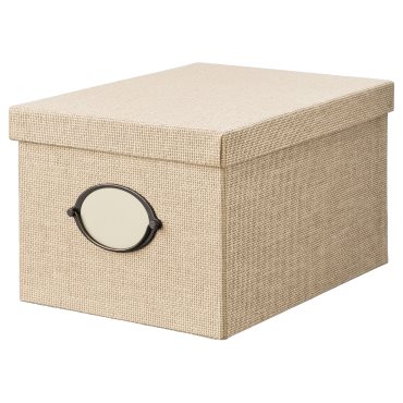 KVARNVIK, storage box with lid, 25x35x20 cm, 204.594.79