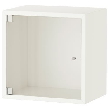 EKET, wall cabinet with glass door, 293.363.56