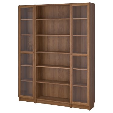 BILLY/OXBERG, bookcase combination with glass doors, 160x202 cm, 294.835.40