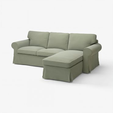 EKTORP, 3-seat sofa with chaise longue, 295.090.31
