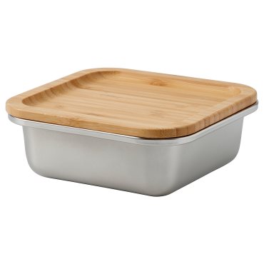 IKEA 365+, δοχείο τροφίμων με καπάκι/τετράγωνο, 600 ml, 295.631.22