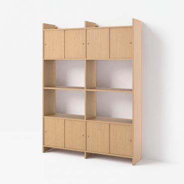 LÅDMAKARE, storage combination with sliding doors and 2 shelves, 159x35x212 cm, 295.646.78