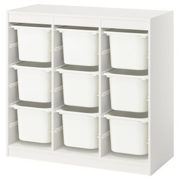 TROFAST, storage combination room divider with boxes, 99x44x94 cm, 296.131.41