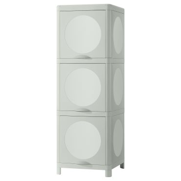 IVÖSJÖN, cabinet with doors, 33x34x99 cm, 305.690.95