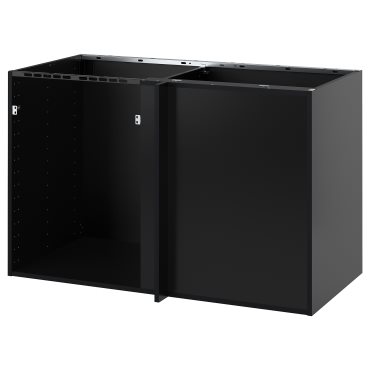 METOD, corner base cabinet frame, 128x60x80 cm, 305.916.85