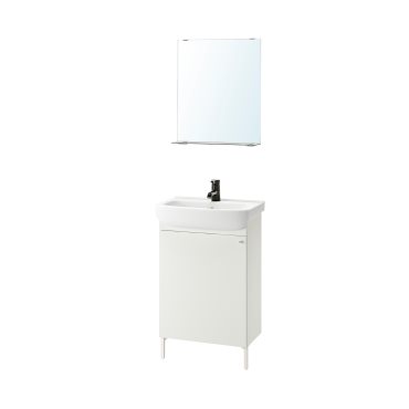 NYSJΟN/BJΟRKΑN, bathroom furniture/set of 5, 54x40x98 cm, 394.158.76