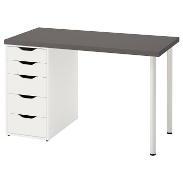 LAGKAPTEN/ALEX, desk, 120x60 cm, 394.168.14