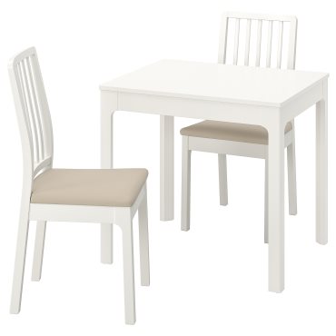 EKEDALEN/EKEDALEN, τραπέζι και 2 καρέκλες, 80/120 cm, 394.294.06