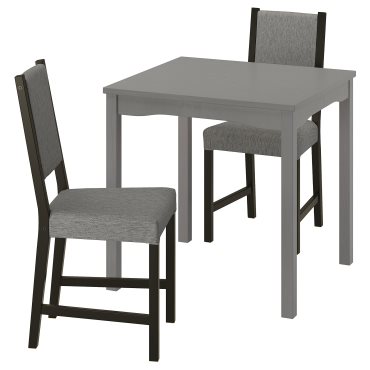 HAUGA/STEFAN, table and 2 chairs, 74x74 cm, 395.749.12