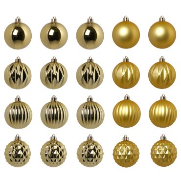 VINTERFINT, tree ornament in bag/bauble/set of 20, 7 cm, 405.813.65