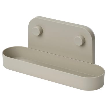 ÖBONÄS, wall shelf with suction cup, 28 cm, 406.061.01