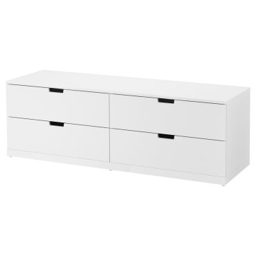 NORDLI, chest of 4 drawers, 160x54 cm, 492.394.96