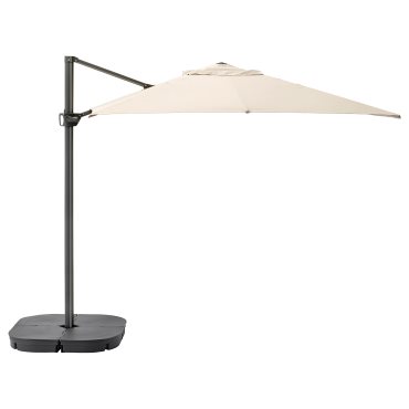 SEGLARO/SVARTO, parasol, hanging with base, 492.518.03