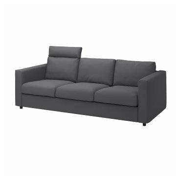 VIMLE, 3-seat sofa with headrest, 493.990.36
