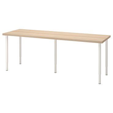 LAGKAPTEN/OLOV, desk, 200x60 cm, 494.176.34