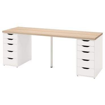 LAGKAPTEN/ALEX, desk, 200x60 cm, 494.176.53