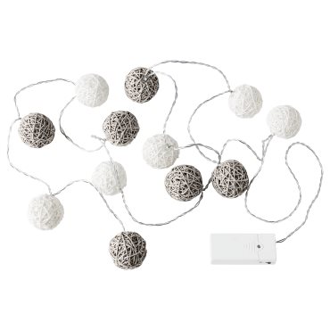 LIVSAR, LED lighting chain with 12 lights indoor/battery-operated, 504.213.57