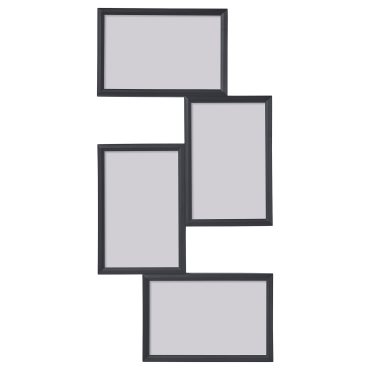 YLLEVAD, κορνίζα για 4 φωτογραφίες, 21x41 cm, 504.297.68