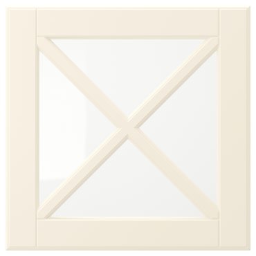 BODBYN, glass door with crossbar, 40x40 cm, 504.850.52