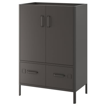IDÅSEN, cabinet with doors and drawers, 80x47x119 cm, 504.963.81