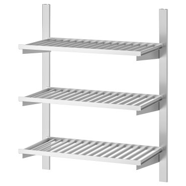 KUNGSFORS, suspension rail with shelves, 593.083.33