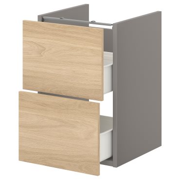 ENHET, base cabinet for washbasin with 2 drawers, 593.210.42