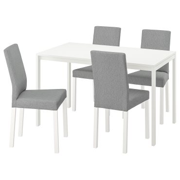 MELLTORP/KATTIL, τραπέζι και 4 καρέκλες, 125 cm, 594.282.03
