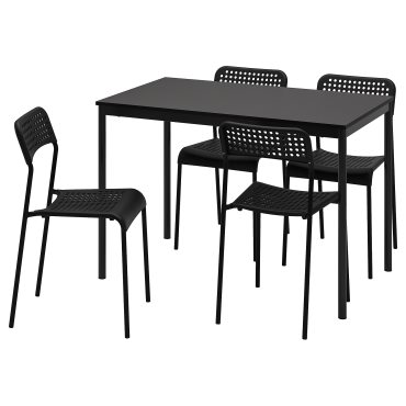 SANDSBERG/ADDE, τραπέζι και 4 καρέκλες, 110x67 cm, 594.291.94