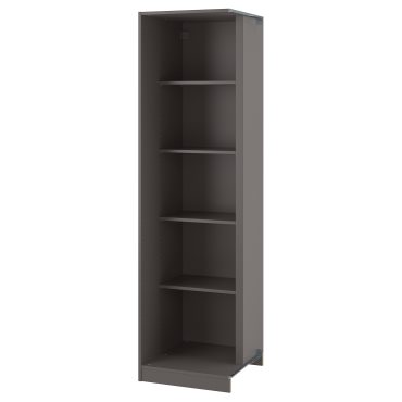 PAX, add-on corner unit with 4 shelves, 53x58x201 cm, 605.151.19