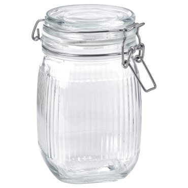 KÖSSEBÄR, jar with lid, 1 l, 605.985.34