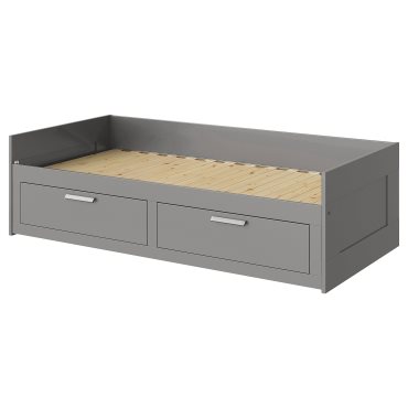 BRIMNES, κρεβάτι επισκέπτη day bed με 2 συρτάρια, 80x200 cm, 606.033.14