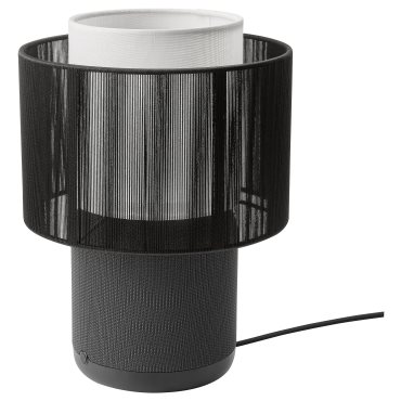 SYMFONISK, speaker lamp with Wi-Fi/textile shade, 694.309.17