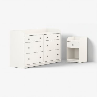 HAUGA, bedroom furniture, set of 2, 695.755.85