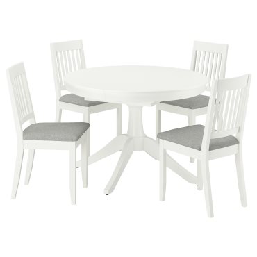 ROSENTORP/NÄSIN, table and 4 chairs, 110/155 cm, 696.101.31