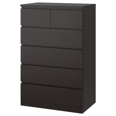 MALM, chest of 6 drawers, 704.036.06
