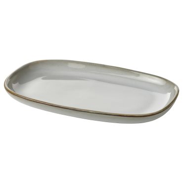 GLADELIG, πιάτο, 20x13 cm, 706.007.58