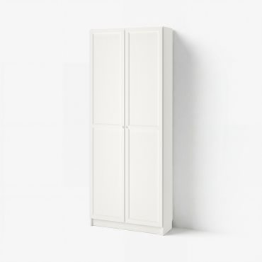 BILLY, βιβλιοθήκη με πόρτες, 80x30x202 cm, 792.873.58