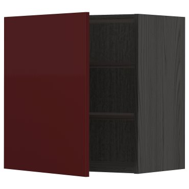 METOD, ντουλάπι τοίχου με ράφια, 60x60 cm, 794.622.72